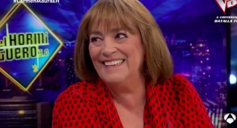 Carmen Maura dice que quiere ver a Almodóvar “feliz” y habla de los políticos “maleducados” en El Hormiguero
