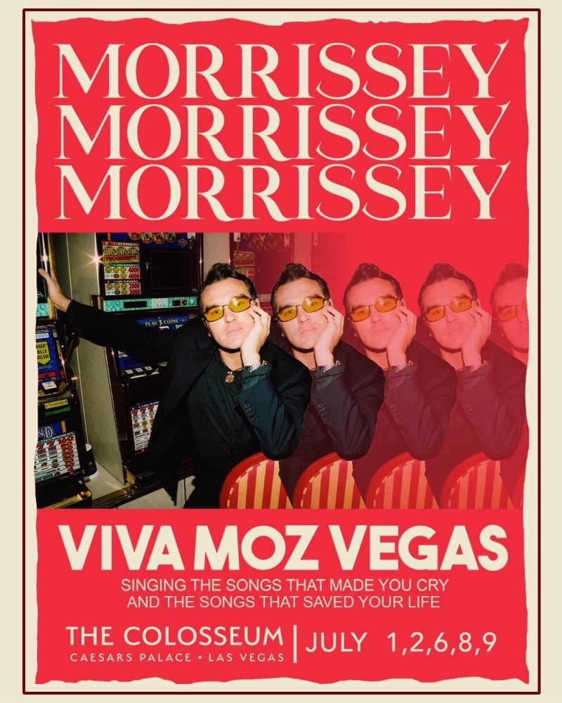 Morrissey anuncia residencia en Las Vegas con teaser de un nuevo tema