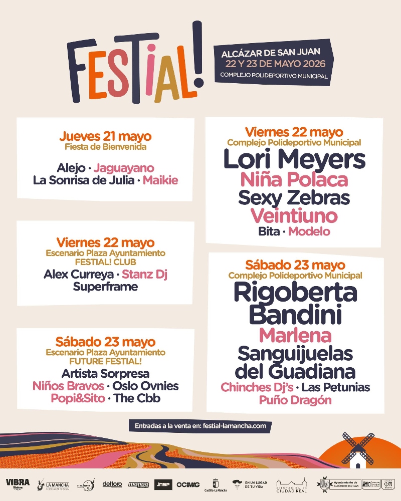 Horarios FESTIAL!: a qué hora tocan Lori Meyers, Rigoberta…